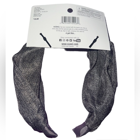 Scunci Gray Top Knot Headband - Picture 5 of 11